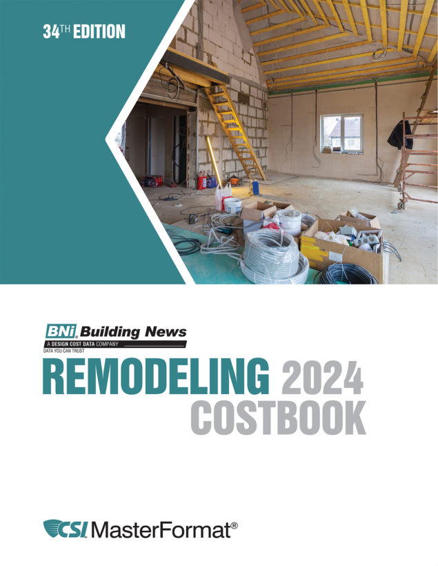 BNi Building News Remodeling Costbook 2024 (Print Edition) | Building ...