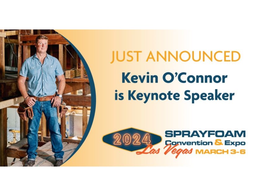 Keynote Announced for SprayFoam 2024 Convention & Expo Building Enclosure