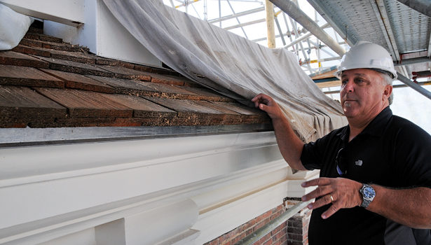 Lead coated copper steeple with weathervane - Boston