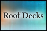 Roof Decks